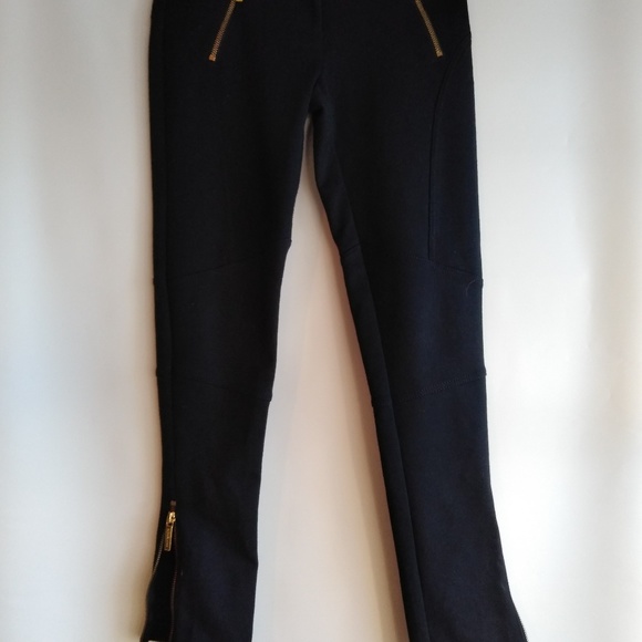 Black with gold zipper Michael Kors pants - Picture 4 of 5